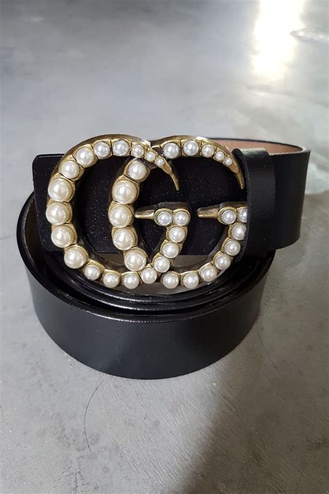 gucci pearl belt size 80|pearl gucci belt dupe.